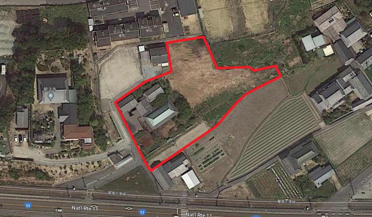 牟礼町大町土地（1000万円）情報公開しました