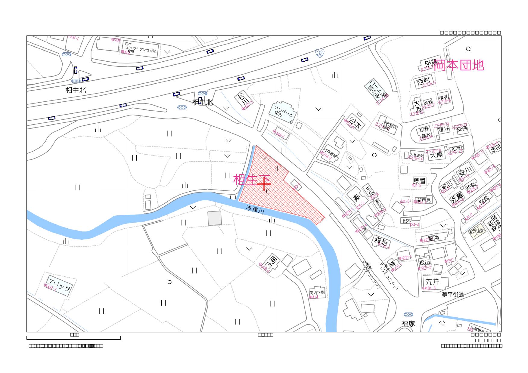 国分寺町福家甲419,441-1,-2土地（500万円→300万円）価格改定しました
